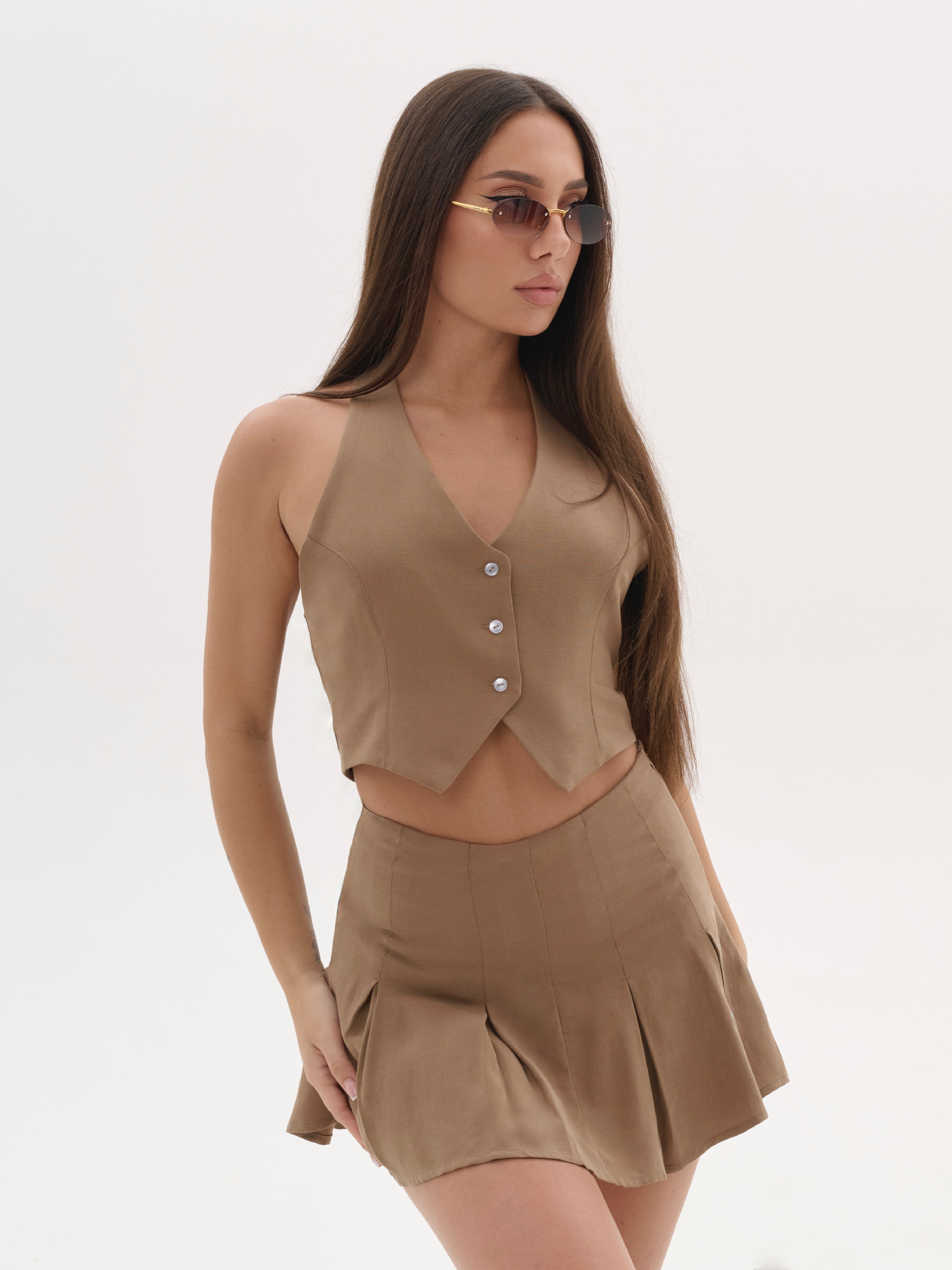 Жилет CLASSICJUS цвет СВЕТЛО-КОРИЧНЕВЫЙ