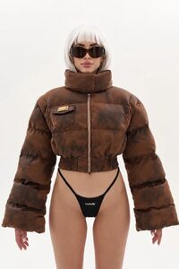 КУРТКА LIMITED ENSWER цвет ТЕМНО-КОРИЧНЕВЫЙ
