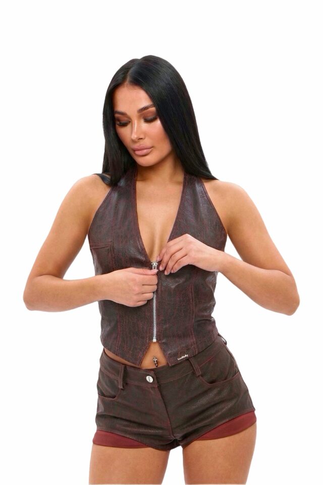 Жилет CRASH OPEN цвет BRICK