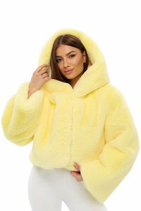ШУБА FLUFFY цвет ЖЕЛТЫЙ