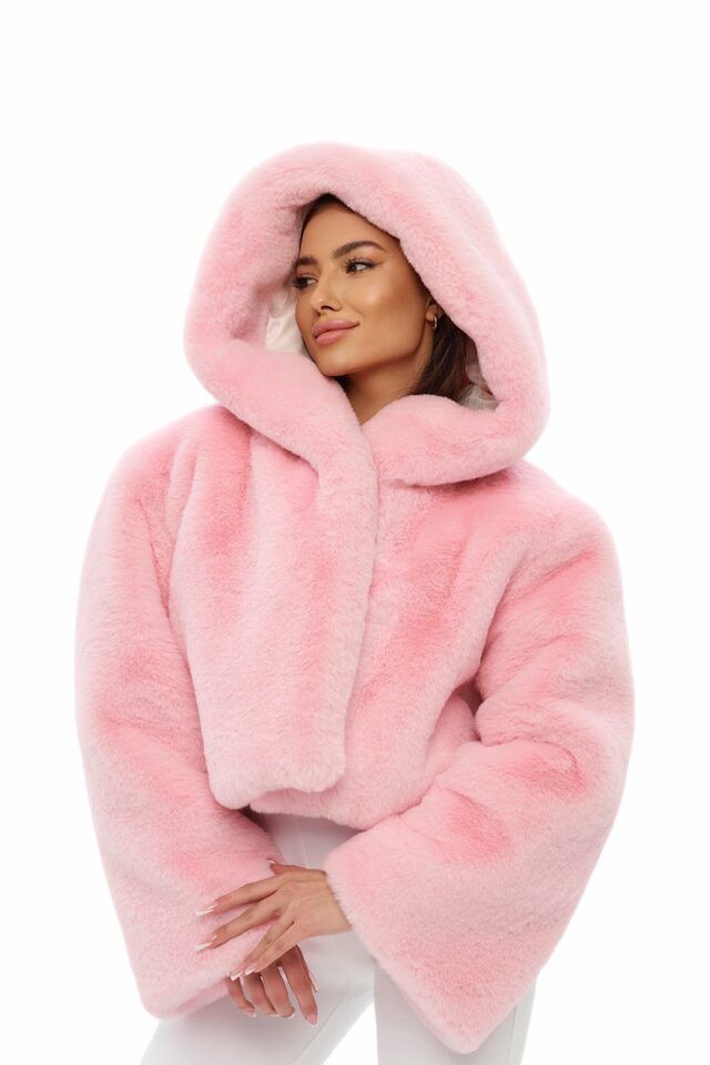 ШУБА FLUFFY цвет РОЗОВЫЙ