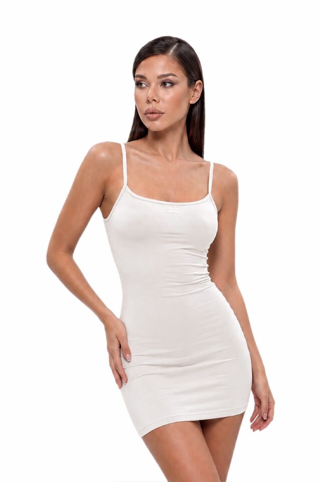 ПЛАТЬЕ LASMOLLY SLIMS NO LOGO цвет БЕЖЕВЫЙ