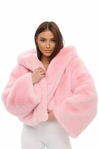 ШУБА FLUFFY цвет РОЗОВЫЙ