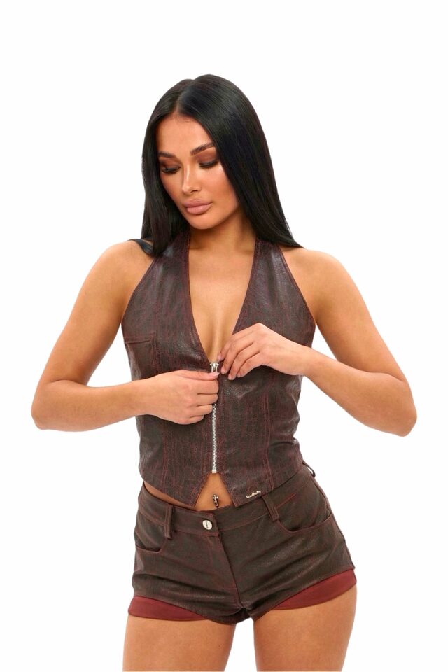 Жилет CRASH OPEN цвет BRICK