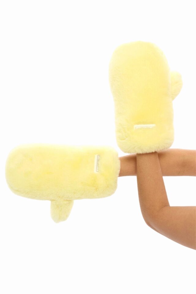 ВАРЕЖКИ FLUFFY цвет ЖЕЛТЫЙ