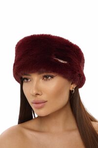 ПОВЯЗКА FLUFFY цвет БОРДОВЫЙ