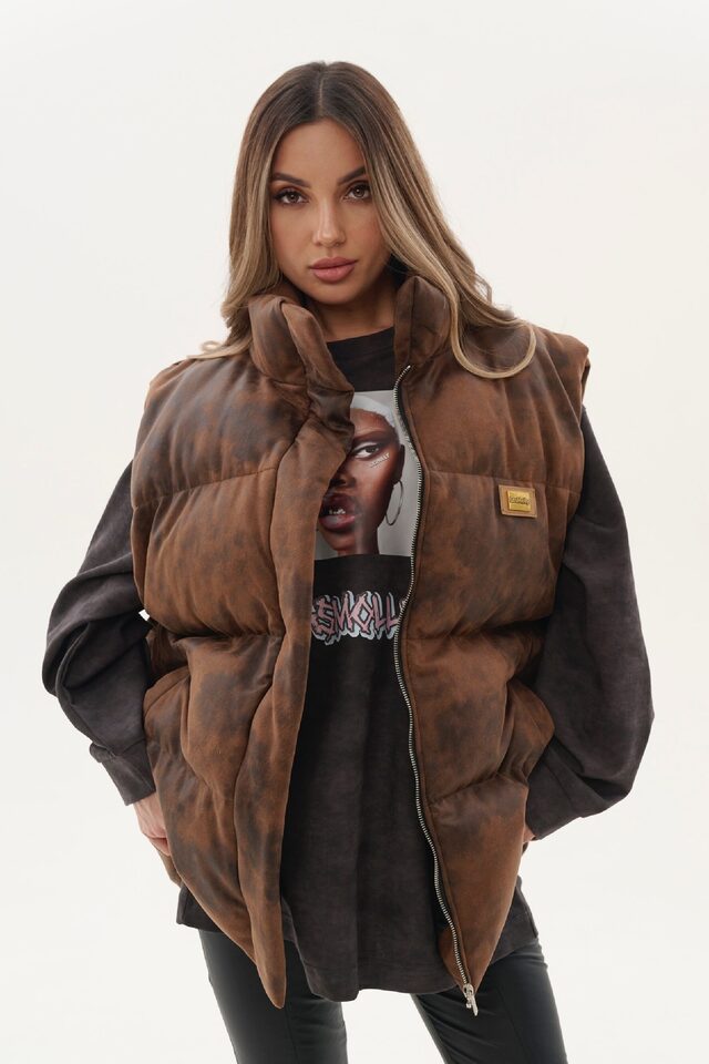 Жилет LIMITED ENSWER цвет ТЕМНО-КОРИЧНЕВЫЙ