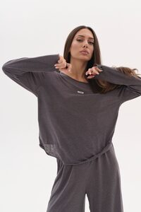 Лонгслив AIR цвет ТЕМНО-СЕРЫЙ