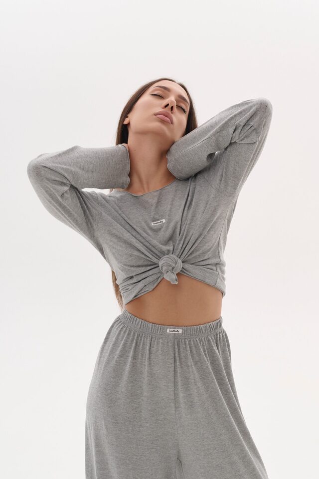 Лонгслив AIR цвет СВЕТЛО-СЕРЫЙ