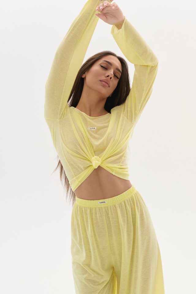 Лонгслив AIR LITE цвет ЖЕЛТЫЙ