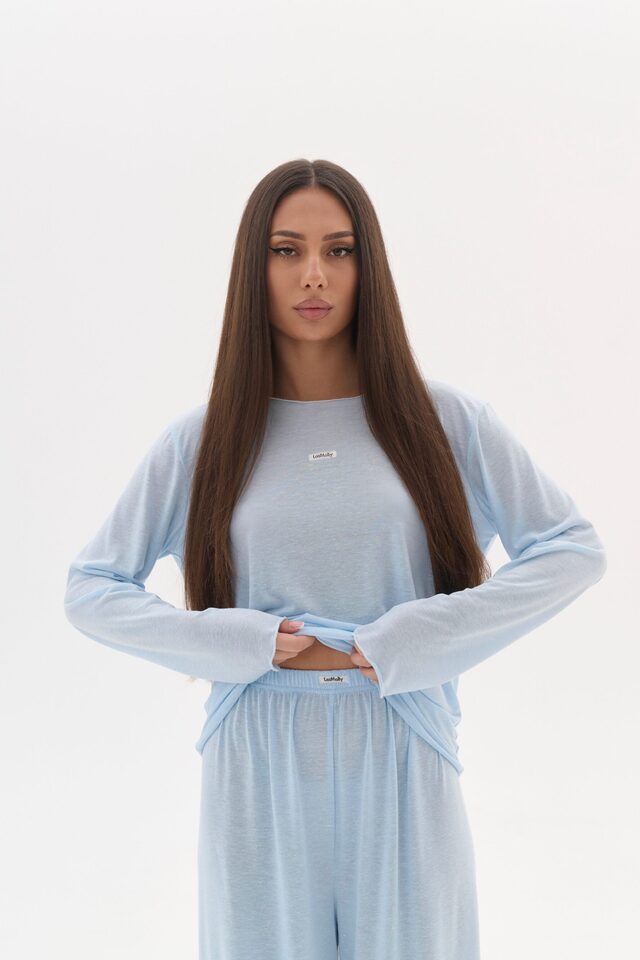 Лонгслив AIR LITE цвет ГОЛУБОЙ