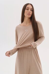 Лонгслив AIR цвет БЕЖЕВЫЙ