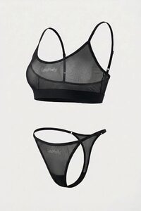 КОМПЛЕКТ НИЖНЕГО БЕЛЬЯ  LASMOLLY цвет ЧЕРНЫЙ