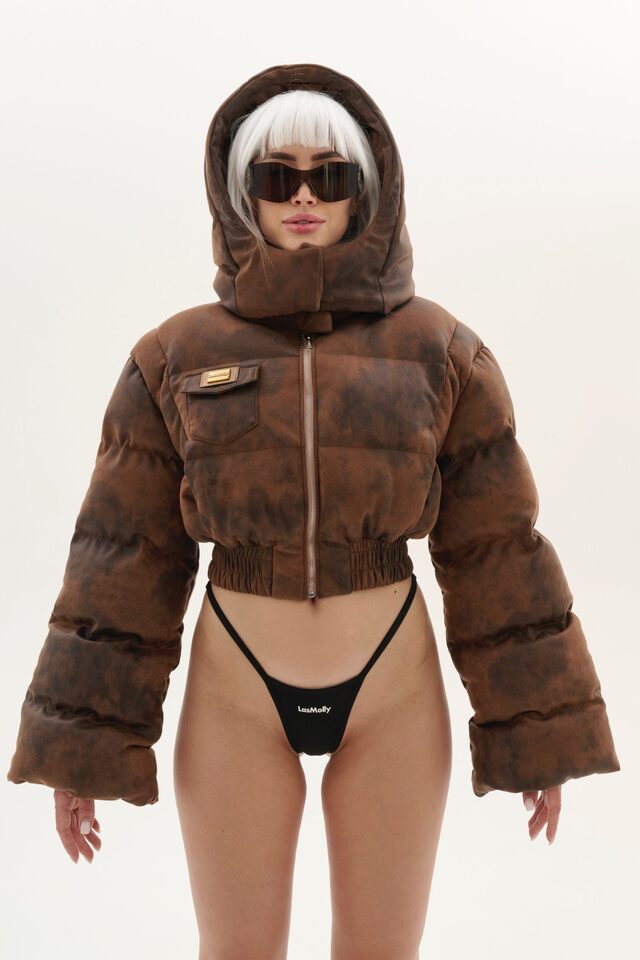 КУРТКА LIMITED ENSWER (SIZE SMALL) цвет ТЕМНО-КОРИЧНЕВЫЙ