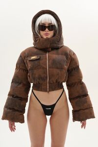 КУРТКА LIMITED ENSWER (SIZE SMALL) цвет ТЕМНО-КОРИЧНЕВЫЙ