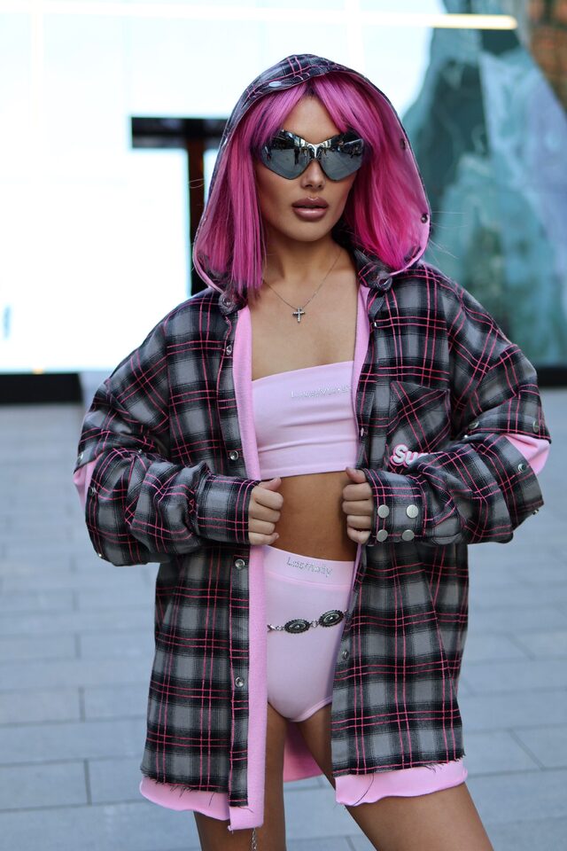 Рубашка UNDERGROUND цвет PINKY GRAY