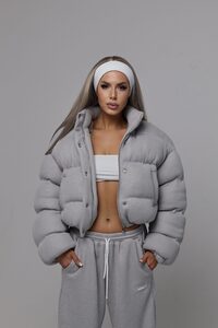 КУРТКА KNITTED цвет СВЕТЛО-СЕРЫЙ