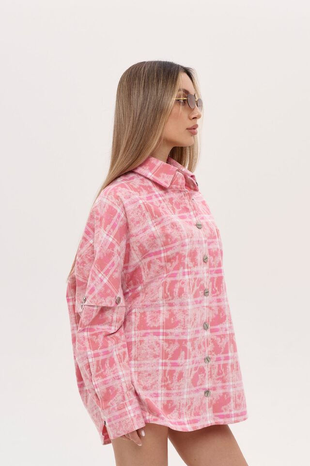 Рубашка PANEJE OPEN цвет РОЗОВЫЙ