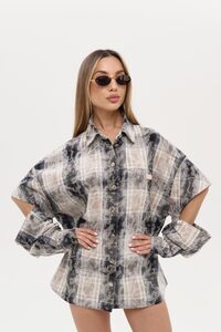 Рубашка PANEJE OPEN цвет КОРИЧНЕВЫЙ