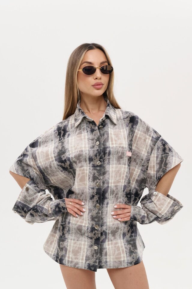 Рубашка PANEJE OPEN цвет КОРИЧНЕВЫЙ