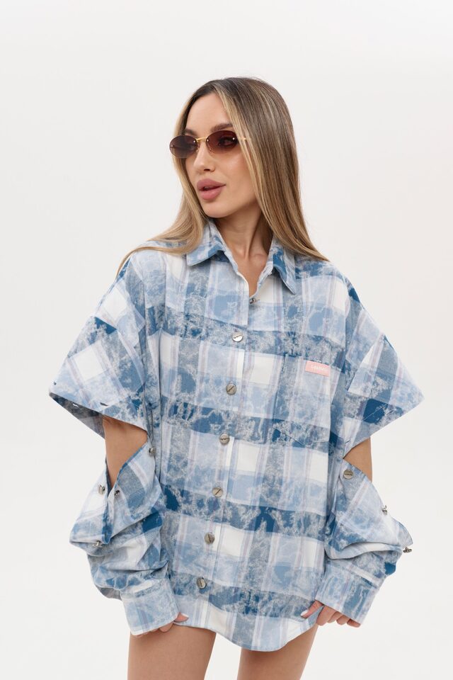 Рубашка PANEJE OPEN цвет СИНИЙ