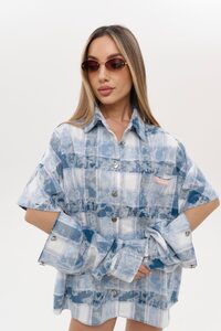 Рубашка PANEJE OPEN цвет СИНИЙ