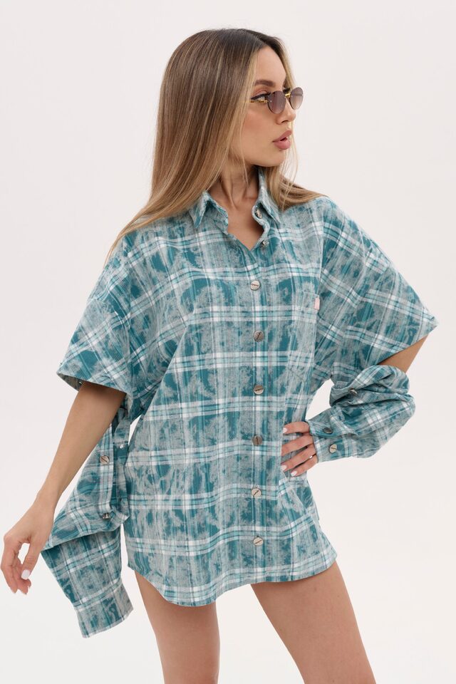 Рубашка PANEJE OPEN цвет ЗЕЛЕНЫЙ