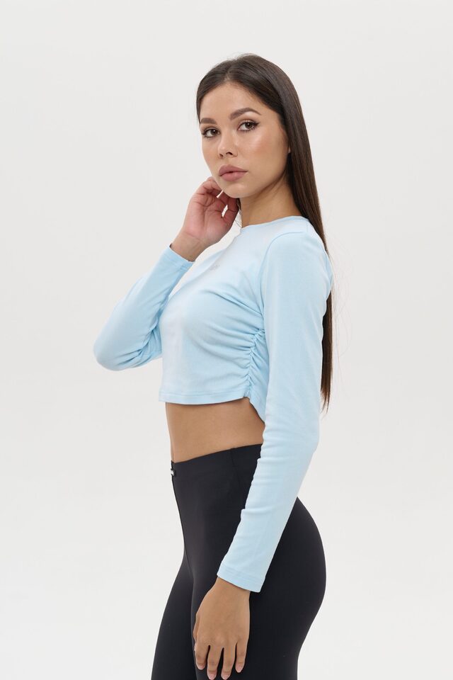 Лонгслив CUTE LONG цвет ГОЛУБОЙ