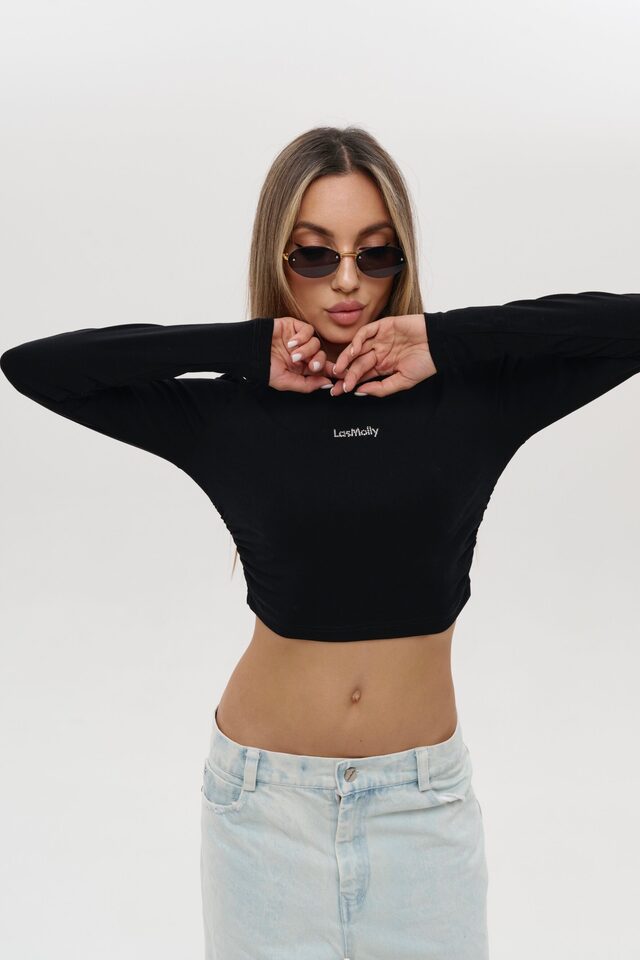 Лонгслив CUTE LONG цвет ЧЕРНЫЙ