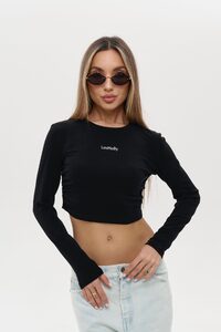 Лонгслив CUTE LONG цвет ЧЕРНЫЙ