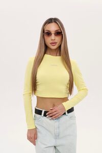 Лонгслив CUTE LONG цвет ЖЕЛТЫЙ