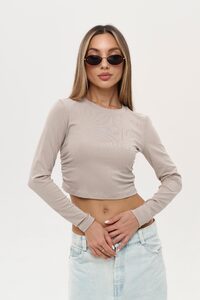 Лонгслив CUTE LONG цвет БЕЖЕВЫЙ