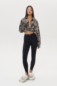 ЛЕГИНСЫ WITH STRAPS цвет ЧЕРНЫЙ