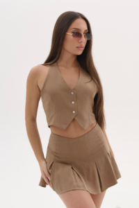 Жилет CLASSICJUS цвет СВЕТЛО-КОРИЧНЕВЫЙ