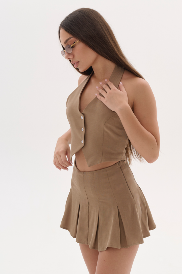 ЮБКА-ШОРТЫ CLASSICJUS цвет СВЕТЛО-КОРИЧНЕВЫЙ