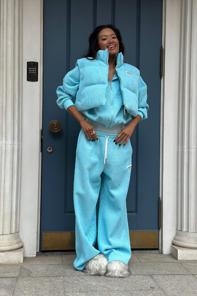 КОСТЮМ KNITTED NEW цвет ГОЛУБОЙ