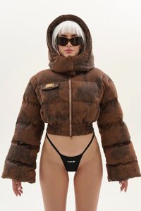 КУРТКА LIMITED ENSWER цвет ТЕМНО-КОРИЧНЕВЫЙ