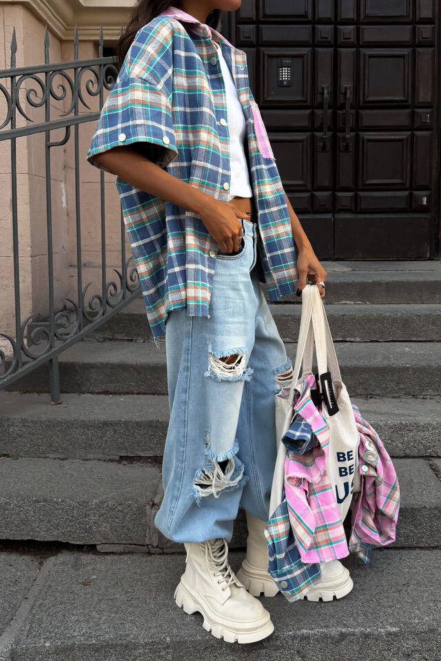 Рубашка BIRGI MIX LIMITED цвет DENIM