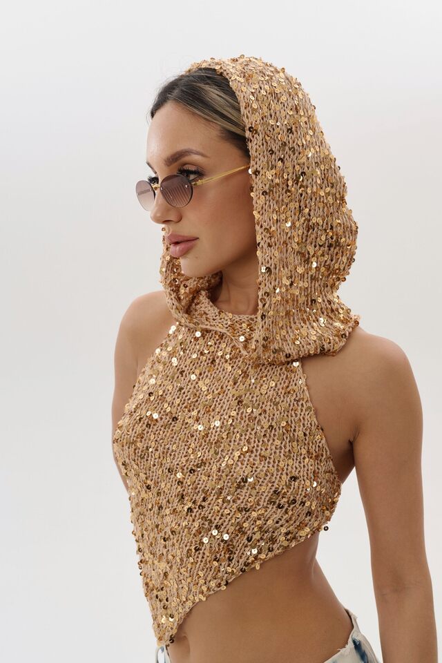 ТОП SHINI CHIC цвет ЗОЛОТОЙ