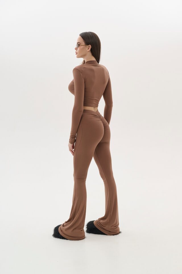 БРЮКИ TOUCH (VOLUME) цвет КОРИЧНЕВЫЙ