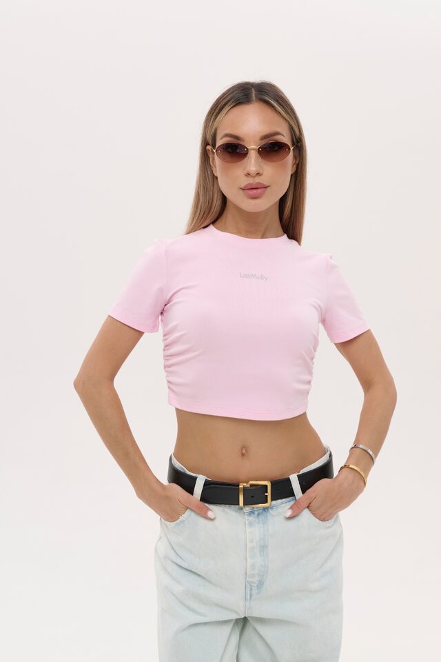 ФУТБОЛКА  CUTE SHIRT арт. FL004PK25 РОЗОВЫЙ
