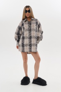 Рубашка PANEJE (SIZE SMALL) цвет КОРИЧНЕВЫЙ