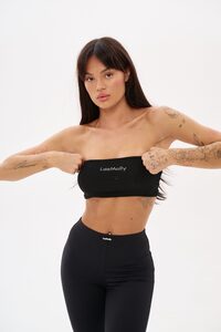 ТОП ONE MININITTED цвет ЧЕРНЫЙ