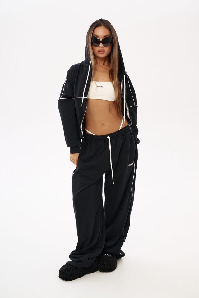 Брюки SIMPLE LAZY цвет ЧЕРНЫЙ