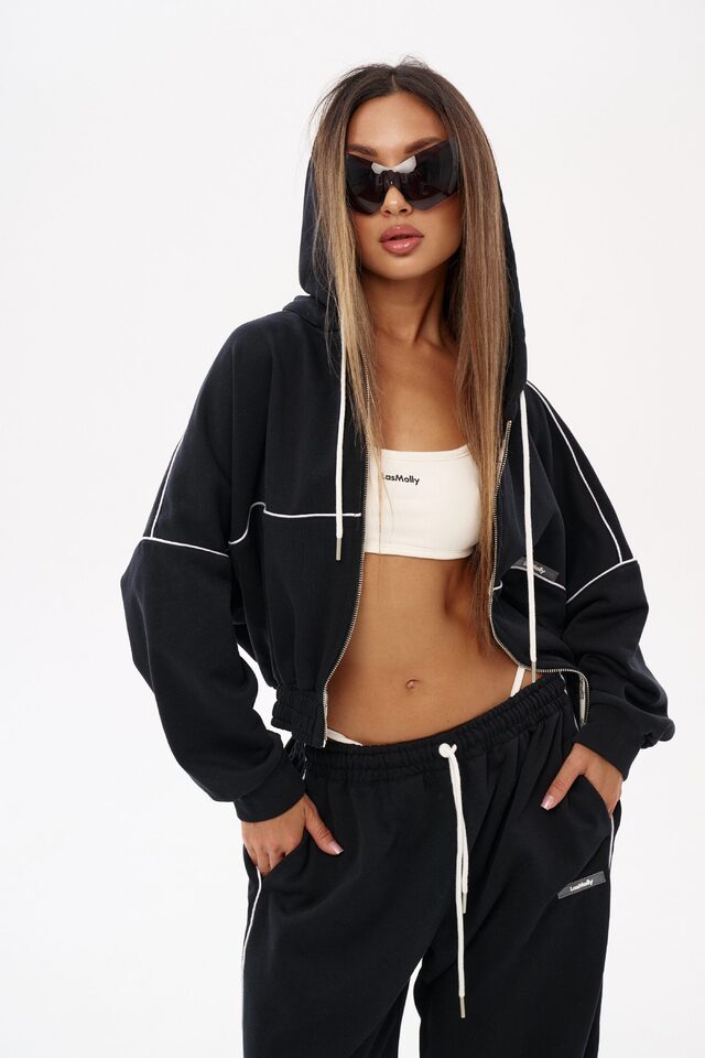 Брюки SIMPLE LAZY цвет ЧЕРНЫЙ