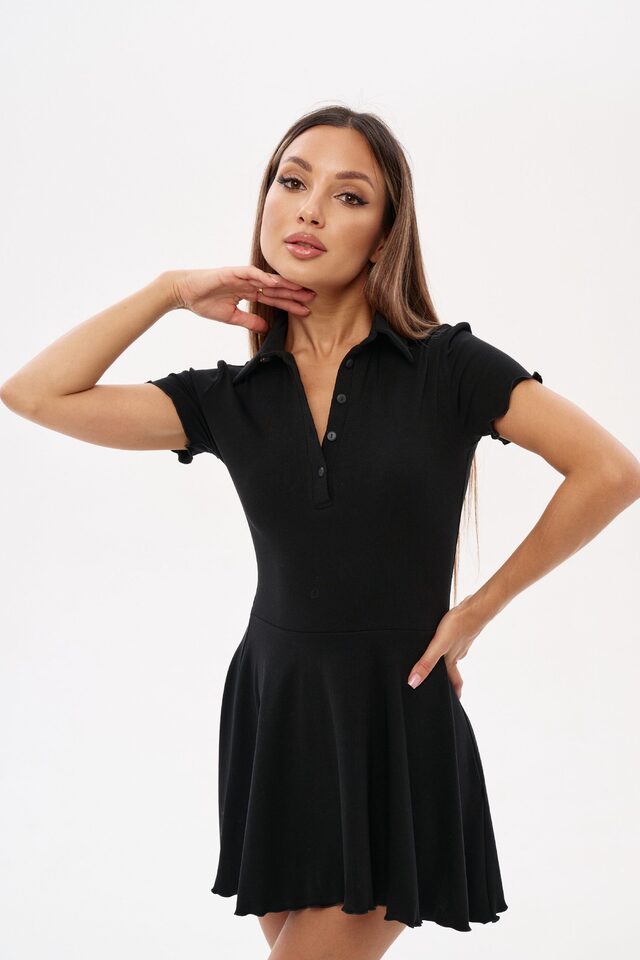 ПЛАТЬЕ BASE цвет ЧЕРНЫЙ