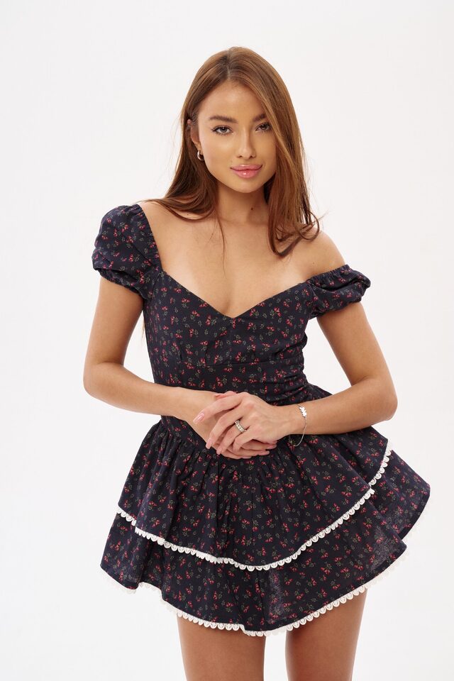 ПЛАТЬЕ HARMONICA цвет СИНИЙ