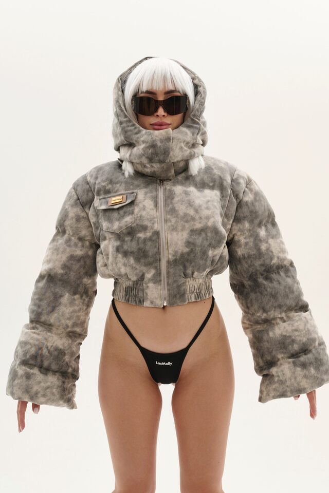 КУРТКА LIMITED ENSWER (SIZE SMALL) цвет СЕРО-БЕЛЫЙ