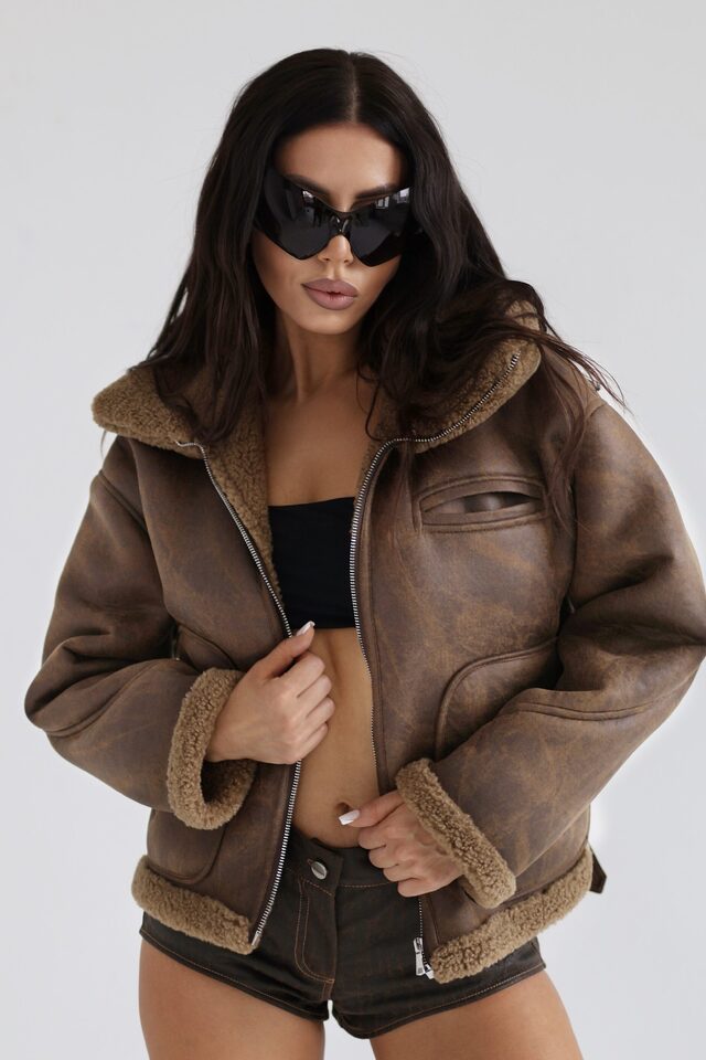 ДУБЛЕНКА CARL цвет СВЕТЛО-КОРИЧНЕВЫЙ